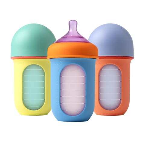 nursh of|Boon Nursh Reusable Silicone Baby Bottles with Collapsible。